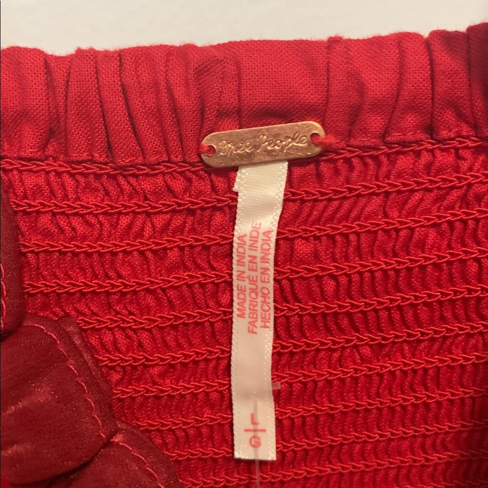 FREE PEOPLE Midnight Magic Mini Dress NWT Red - Picture 10 of 12
